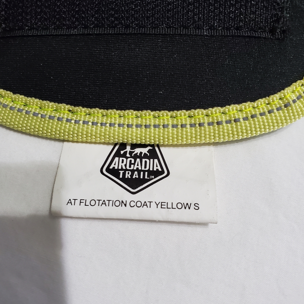 Arcadia Trail Dog Life Jacket Small Neon Yellow Reflective Flotation Vest Swim - Picture 2 of 6